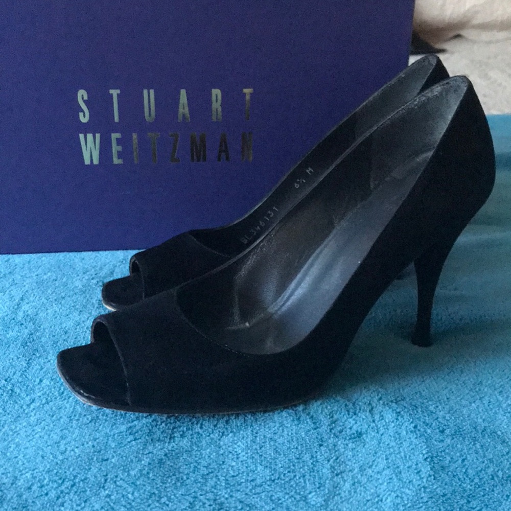 Stuart Weitzman Black Suede